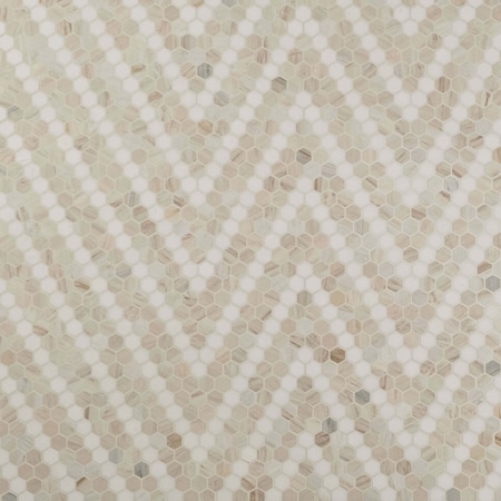 Msi Angora Sazi 10.94 x 13.74 Polished Marble Mosaic Floor And Wall Tile, 10PK ZOR-MD-0574